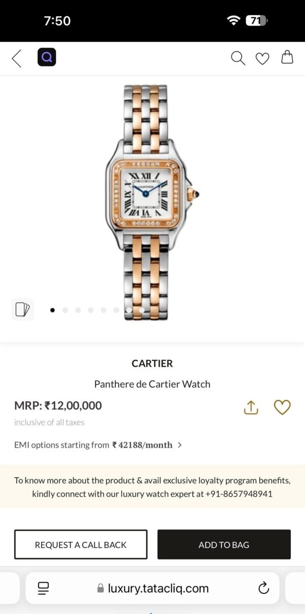 Cartier Panthere For Women Luxury Watch - Image 7