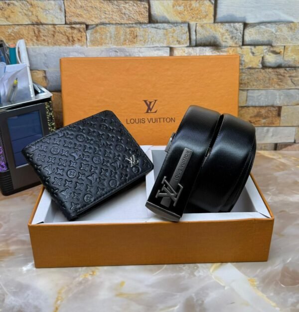 LOUIS VUITTON BELT & WALLET