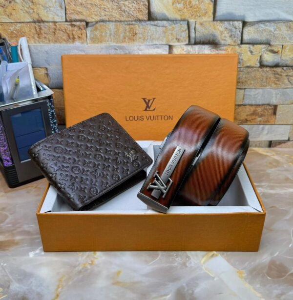 LOUIS VUITTON BELT & WALLET - Image 2