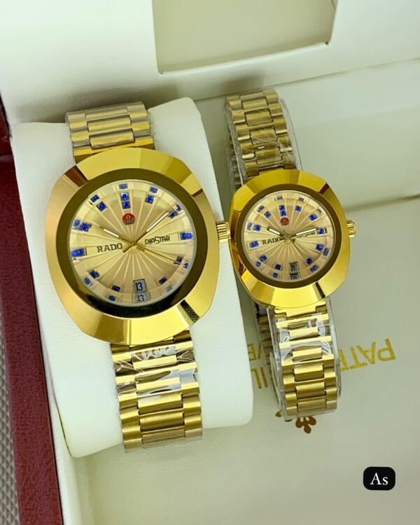 RADO GOLD COUPLE WATCH - Image 2