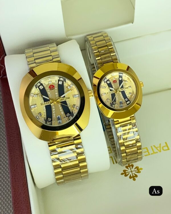 RADO GOLD COUPLE WATCH - Image 3