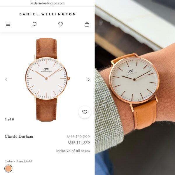 DANIEL WELLINGTON CLASSIC DURHAM WATCH