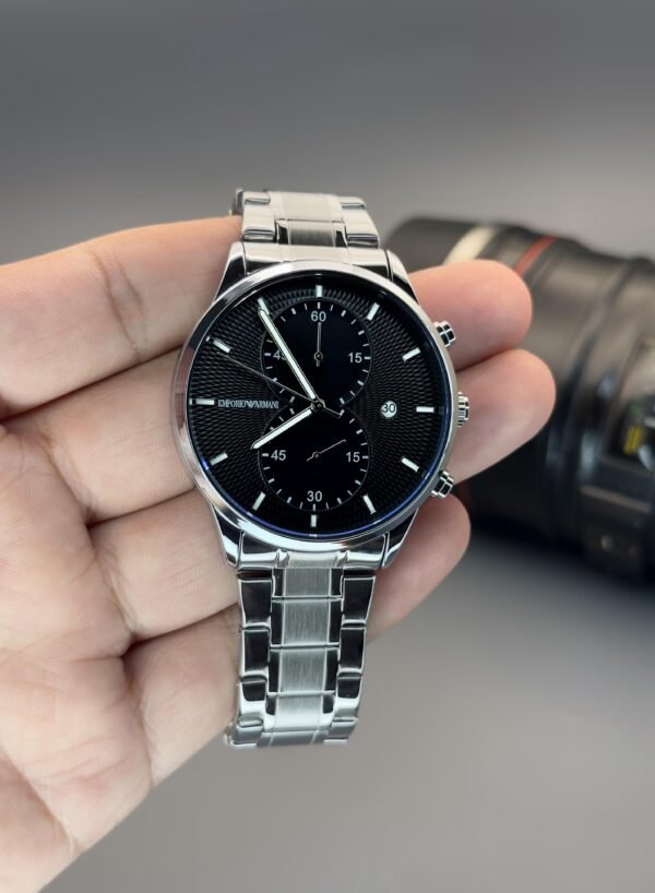 Emporio Armani Full Silver Men's Watch - Image 3