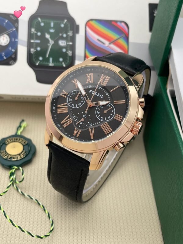 FOSSIL LEATHER WATCH - Image 4